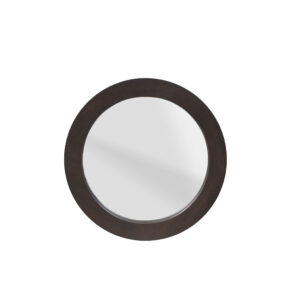 Ronde spiegel Dide Bruin Mangohout 40 cm
